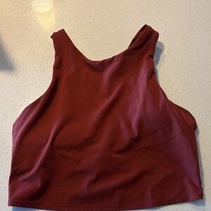 Athleta Rust Crop Top Sports Bra